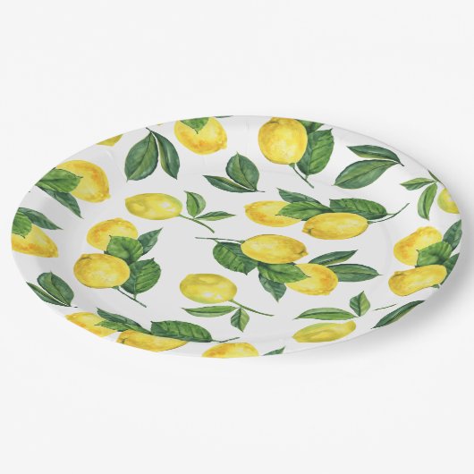 Lemon Amalfi Wedding | Outdoor Italian Citrus Papieren Bordje (Gekanteld)