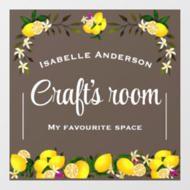 Lemon Ambacht Bruin Raamsticker