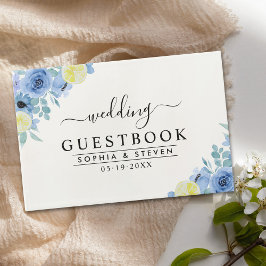 Lemon and Blue Mediterranean Wedding Gastenboek