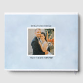 Lemon and Blue Mediterranean Wedding Gastenboek (Achterkant)