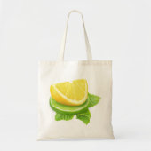 Lemon and lime slices tote bag (Voorkant)
