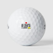 LEMON AND LOVE GOLFBALLEN (Voorkant)