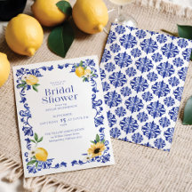 Lemon & Antiek blauw Vrijgezellenfeest met een aar