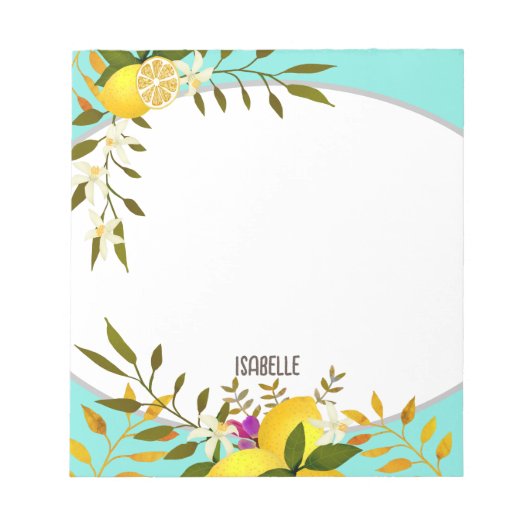 Lemon Aqua Notitieblok (Voorkant)