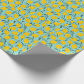 Lemon Art Mode Abstract Naadloos Cadeaupapier (Hoek)