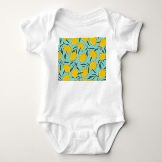 Lemon Art Mode Abstract Naadloos Romper (Voorkant)