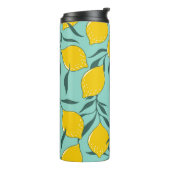 Lemon Art Mode Abstract Naadloos Thermosbeker (Gedraaid links)