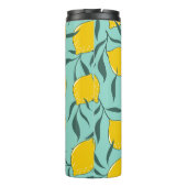 Lemon Art Mode Abstract Naadloos Thermosbeker (Achterkant)