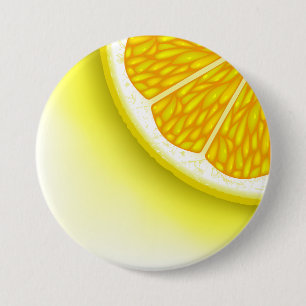 Lemon-artikelen Ronde Button 7,6 Cm