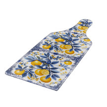 Lemon Azulejo met blauwe elementen