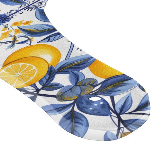 Lemon Azulejo met blauwe elementen Snijplank (Hoek)