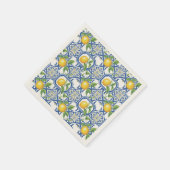 Lemon Azulejo Tegels Patroon Servet (Hoek)