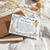 Lemon Baby Boy Gift Registry Details Informatiekaartje