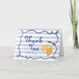 Lemon Baby Boy Shower Bedankt