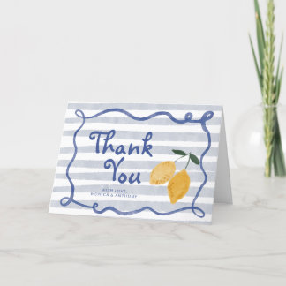 Lemon Baby Boy Shower Bedankt