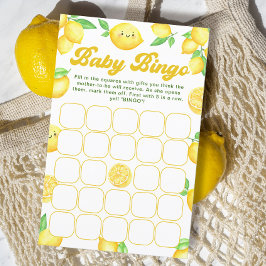 Lemon Baby shower Baby Bingo spel