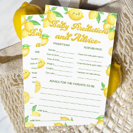 Lemon Baby shower Baby voorspellingen en advies sp