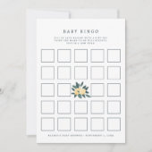 Lemon baby shower Bingo Spelkaart Kaart (Voorkant)