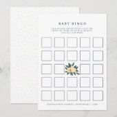 Lemon baby shower Bingo Spelkaart Kaart (Voorkant / Achterkant)