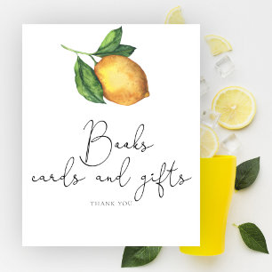 Lemon baby shower Boeken kaarten en geschenken Poster