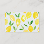Lemon Baby shower boeken voor Baby Kaarten (Achterkant)