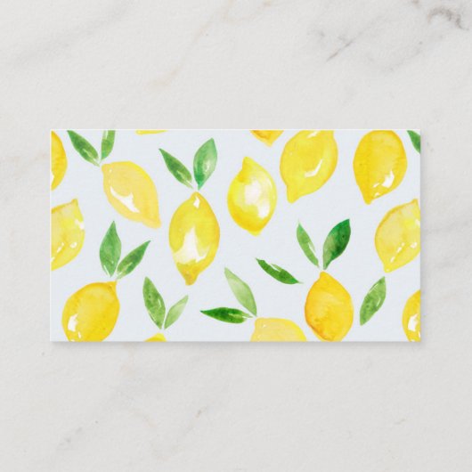 Lemon Baby shower boeken voor Baby Kaarten (Achterkant)