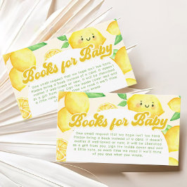 Lemon Baby shower Books for Baby Informatiekaartje