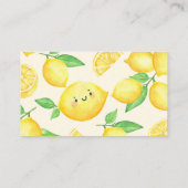 Lemon Baby shower Books for Baby Informatiekaartje (Achterkant)