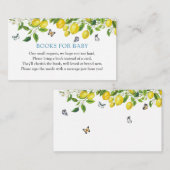 Lemon Baby shower Books for Baby Informatiekaartje (Voorkant / Achterkant)