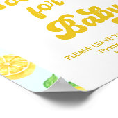 Lemon Baby shower Books for Baby Poster (Hoek)