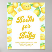 Lemon Baby shower Books for Baby Poster (Voorkant)