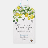 Lemon Baby shower Cadeaulabel (Achterkant)