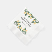 Lemon Baby Shower Candy  Servet (Hoek)