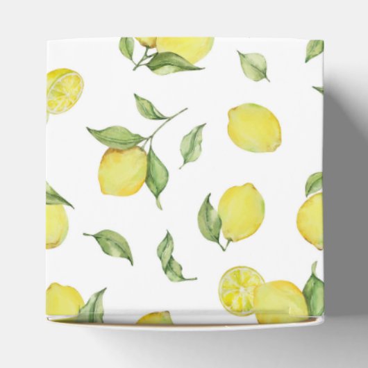 Lemon Baby shower Dank u Bedankdoosjes (Bovenkant)