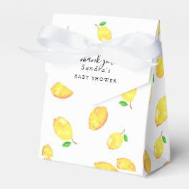 Lemon Baby shower Elegant Dank u het Lijst van het Bedankdoosjes