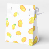Lemon Baby shower Elegant Dank u het Lijst van het Bedankdoosjes (Achterkant)