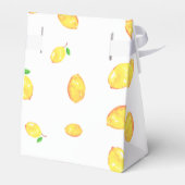 Lemon Baby shower Elegant Dank u het Lijst van het Bedankdoosjes (Achterkant)