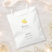Lemon Baby shower Elegant Dank u wel Bedankzakje (Geknipt)