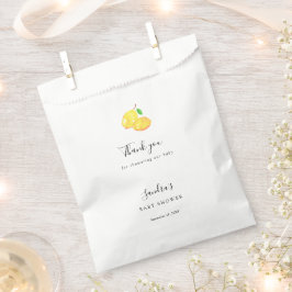 Lemon Baby shower Elegant Dank u wel Bedankzakje