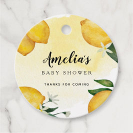 Lemon Baby shower Favor Classic Round Sticker Bedankjes Labels