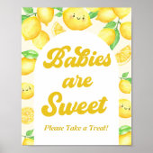 Lemon Baby shower Favor Poster (Voorkant)