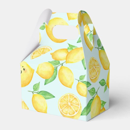 Lemon Baby shower Hartelijk dank Bedankdoosjes (Achterkant)