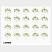Lemon Baby shower Hartelijk dank Ronde Sticker (Vel)