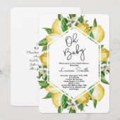 Lemon Baby shower Kaart (Voorkant / Achterkant)
