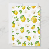 Lemon Baby shower Kaart (Achterkant)