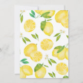 Lemon Baby shower Kaart (Achterkant)