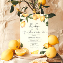 Lemon baby shower