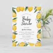 Lemon Baby shower Kaart (Staand voorkant)