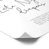 Lemon baby shower Late nacht luiers spel Poster (Hoek)