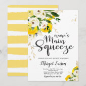 Lemon Baby shower Mama's Main Squeeze Baby shower  Kaart (Voorkant / Achterkant)